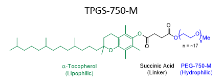 Structure of surfactant TPGS-750-M